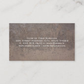 Carte De Visite Métal texturé (Dos)