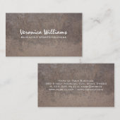 Carte De Visite Métal texturé (Devant / Derrière)