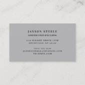 Carte De Visite Métal Texturé Martelé (Dos)