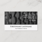 Carte De Visite Métal vélo pignon pour Bicycle Repair Shops (Dos)