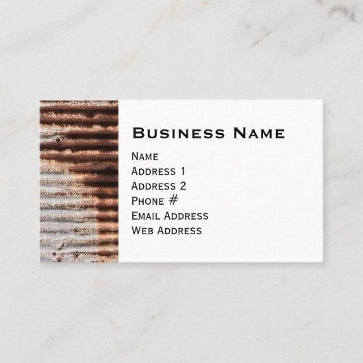 Carte De Visite Metal Vintage (Devant)