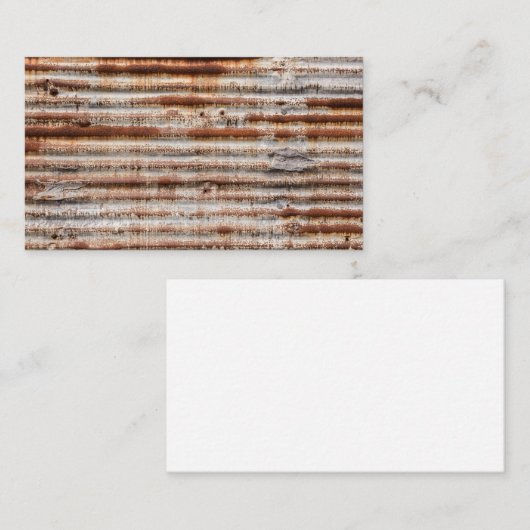 Carte De Visite Metal Vintage (Devant / Derrière)