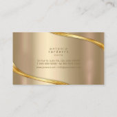 Carte De Visite Métal Wave Gold à deux tons ID806 (Dos)