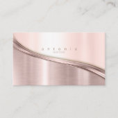 Carte De Visite Métal Wave Rose à deux tons Gold ID806 (Devant)
