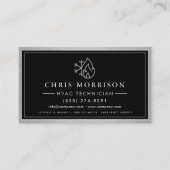 Carte De Visite Metallic HVAC Technician QR Code (Devant)