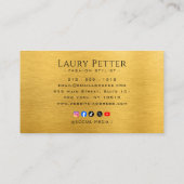 Carte De Visite metallic look (Dos)