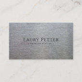 Carte De Visite metallic look (Devant)