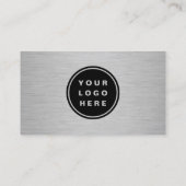 Carte De Visite Metallic Professional Company Logo QR Code  (Dos)