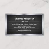 Carte De Visite Métallic roux maille main homme réparation automat (Dos)