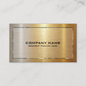 Carte De Visite Metallic Silver to Gold Ombre (Devant)