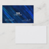 Carte de visite métallique abstrait (Devant / Derrière)