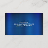 Carte De Visite Métallique bleue (Dos)