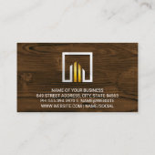 Carte De Visite Metallique | Bois | Menuiserie (Dos)