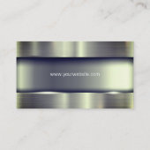 Carte de visite métallique brillant (Dos)
