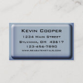 Carte de visite métallique brossé (Dos)
