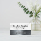 Carte De Visite Métallique brossé | ARRIÈRE - PLAN ABSTRAIT (Debout devant)