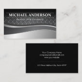 Carte De Visite Métallique brossé | Plaqué en acier (Devant / Derrière)