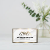 Carte De Visite Métallique classique | Journal des propriétés immo (Debout devant)