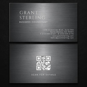 Carte de visite métallique Consultant en entrepris