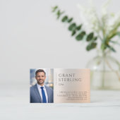 Carte de visite métallique CPA (Debout devant)