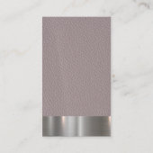 Carte De Visite Métallique | Cuir (Dos)