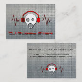 Carte de visite métallique de bande dessinée (Devant / Derrière)