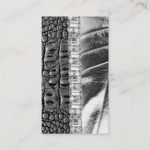 Carte de visite métallique de fausse pierre de