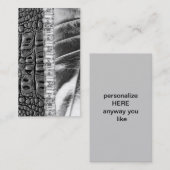 Carte de visite métallique de fausse pierre de (Devant / Derrière)