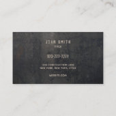 Carte de visite métallique de recyclage des déchet (Dos)