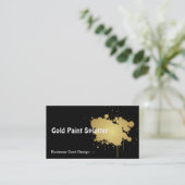 Carte de visite métallique d'éclaboussure de (Debout devant)