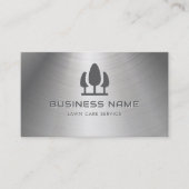 Carte de visite métallique du service d'entretien (Devant)