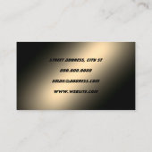 Carte de visite métallique en or Faux (Dos)