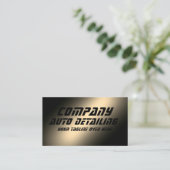 Carte de visite métallique en or Faux (Debout devant)