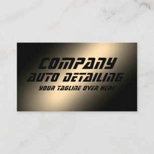 Carte de visite métallique en or Faux