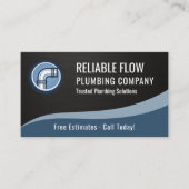 Carte de visite métallique en QR Code pour plombie (Devant)