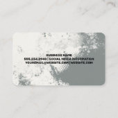 Carte De Visite Métallique | Fond Grunge | Construction (Dos)