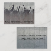 Carte de visite métallique frais du DJ (Devant / Derrière)