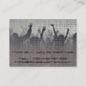 Carte de visite métallique frais du DJ (Dos)