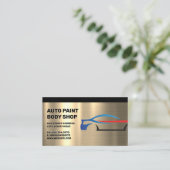 Carte De Visite Metallique | Logo Stylisé (Debout devant)