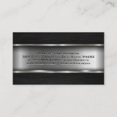 Carte De Visite Métallique | Métal foncé (Dos)