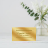 Carte de visite métallique or de luxe (Debout devant)