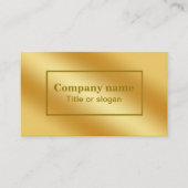 Carte de visite métallique or de luxe (Devant)