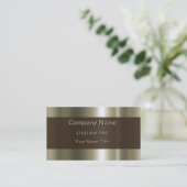 Carte De Visite Métallique poli moderne (Debout devant)