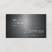 Carte de visite métallique QR Code pour consultant (Devant)