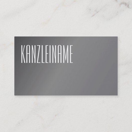 Carte De Visite Métallisé (Dos)