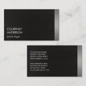 Carte De Visite Métallurgie et cuir (Devant / Derrière)