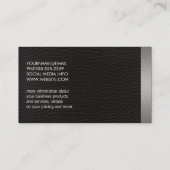 Carte De Visite Métallurgie et cuir (Dos)