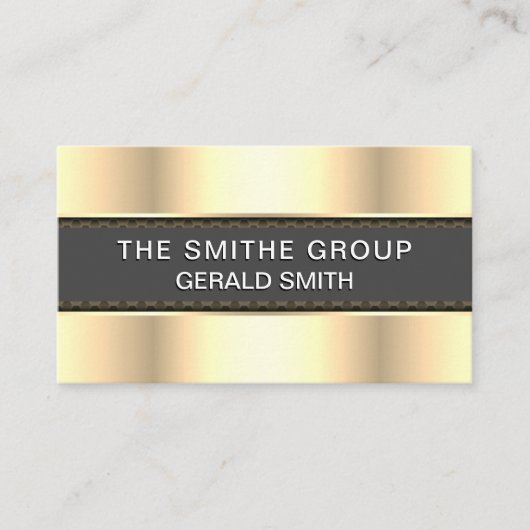 Carte De Visite Métallurgique | Bannière gris (Devant)