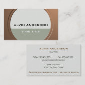 Carte De Visite Métallurgique brillant Personnalisable Texte et Co (Devant / Derrière)