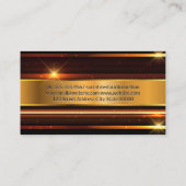 Carte De Visite Métallurgique Or Haute brillance (Dos)